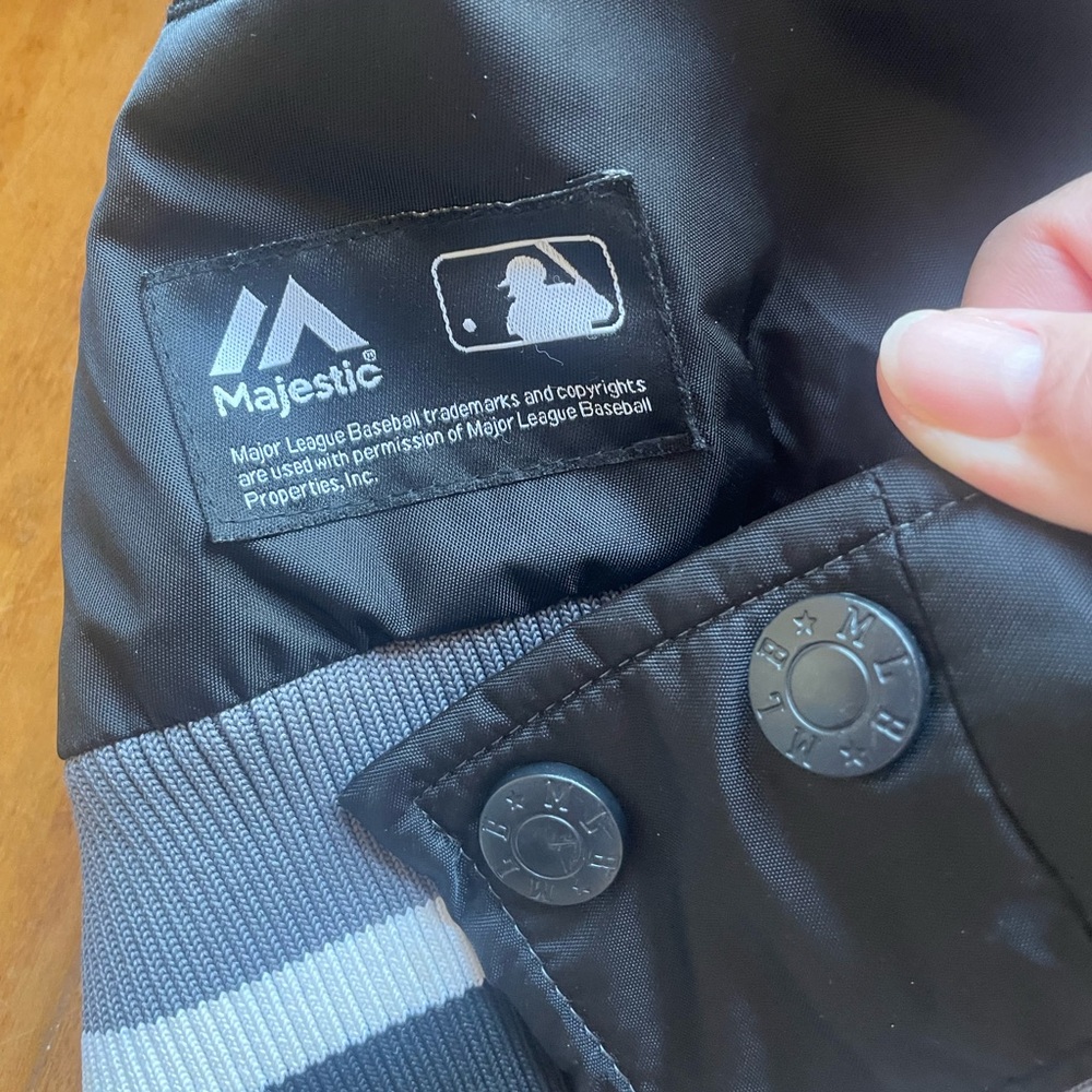 ๐HP๐ Vintage Majestic MLB Yankees padded Bomber Jacket top - Picture 9 of 9